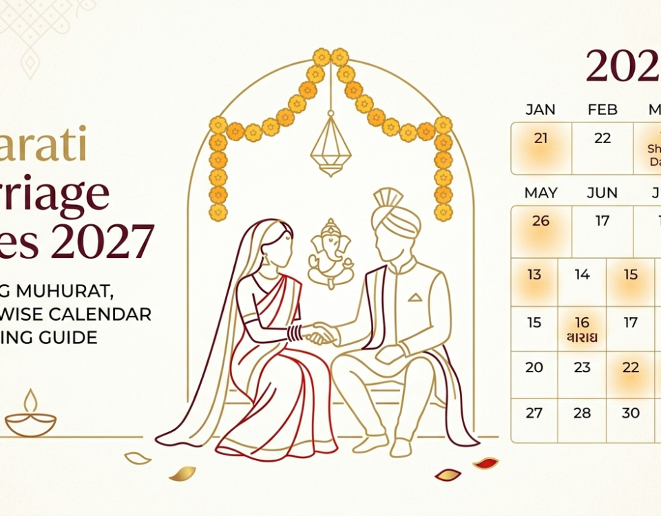 Gujarati Marriage Dates 2027: Best Auspicious Wedding Muhurat, Month-Wise Calendar & Expert Planning Guide