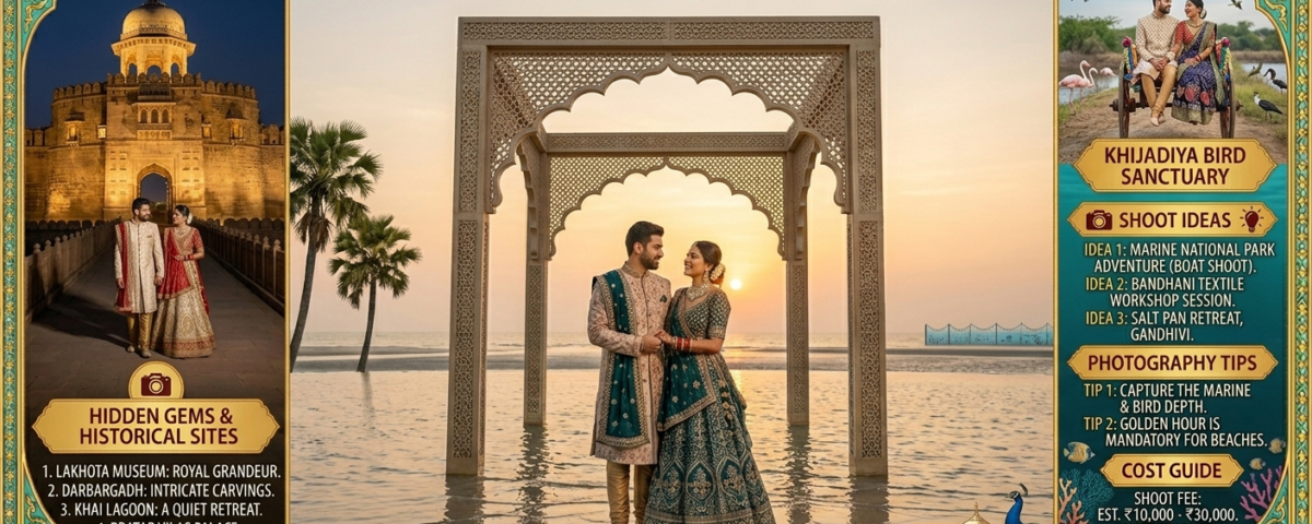 Top 20 Pre Wedding Shoot Locations in Jamnagar (Hidden Gems, Cost, Ideas & Photography Tips)