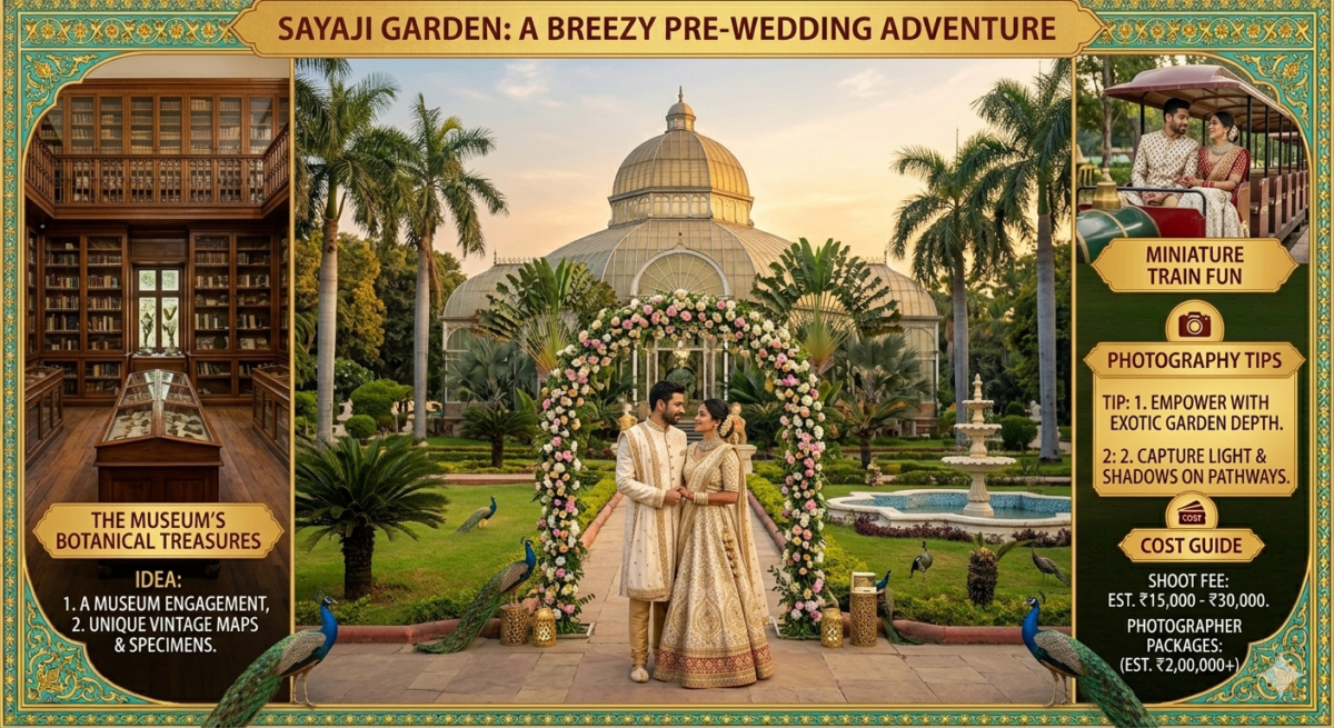 Sayaji Garden Vadodara Pre wedding  best photoshoot location