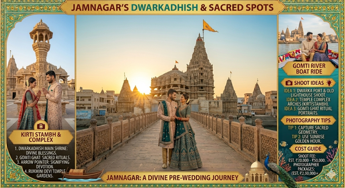 Dwarkadhish Temple Best Pre Wedding Shoot Locations in Jamnagar