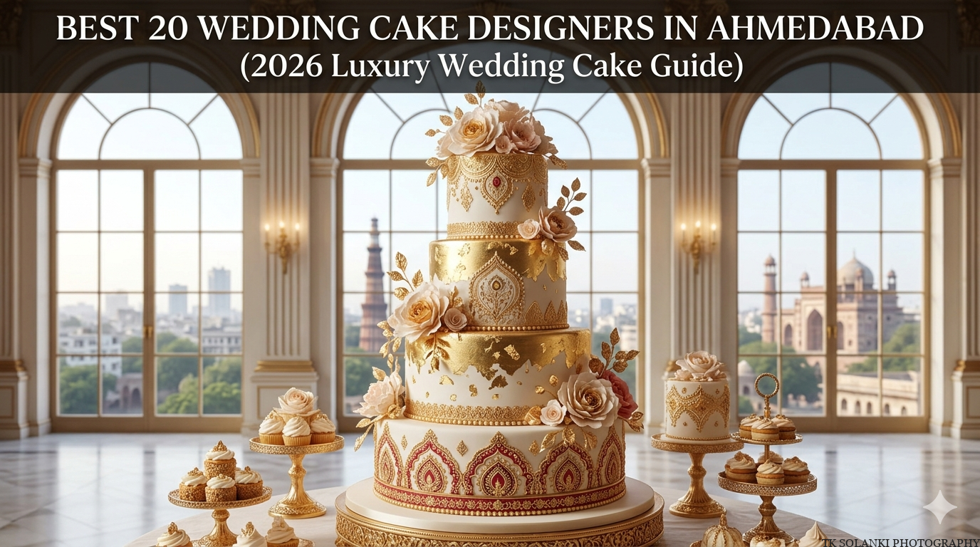 Best 20 Wedding Cake Designers in Ahmedabad (2026 Luxury Wedding Cake Guide)