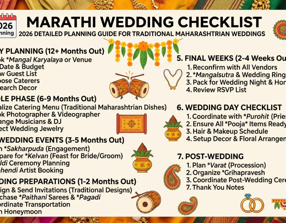Marathi Wedding Checklist Detailed PDF Planning Guide for Traditional Maharashtrian Weddings Download