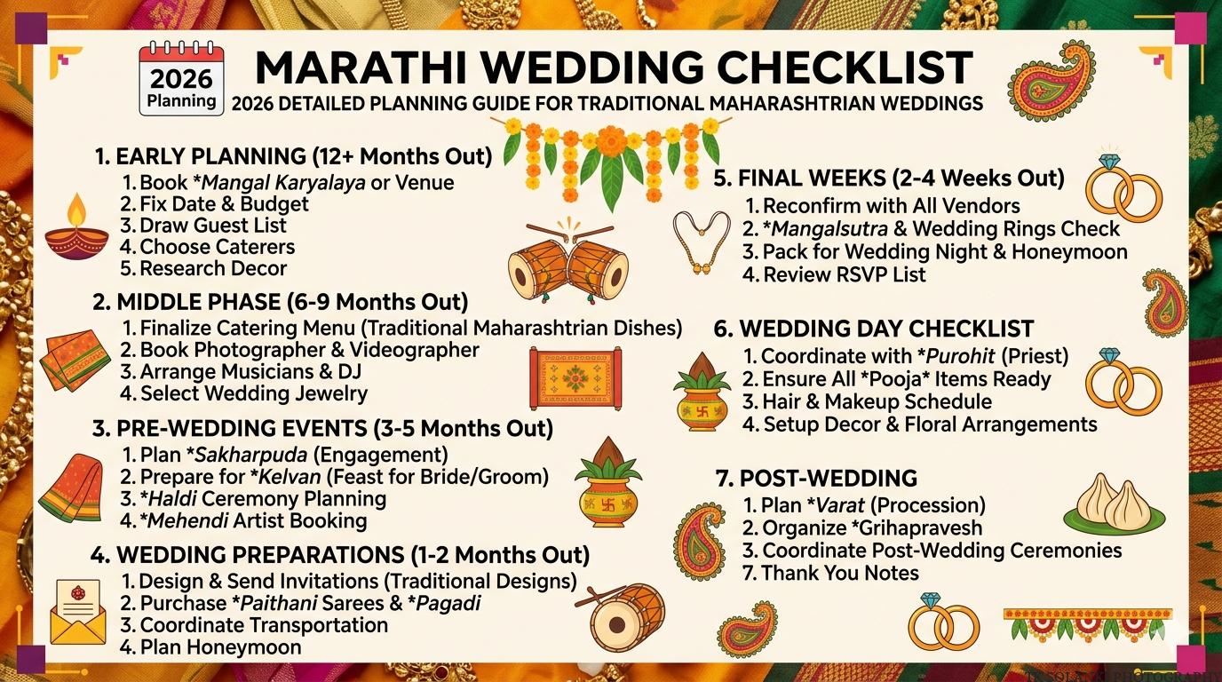 Marathi Wedding Checklist Detailed PDF Planning Guide for Traditional Maharashtrian Weddings Download