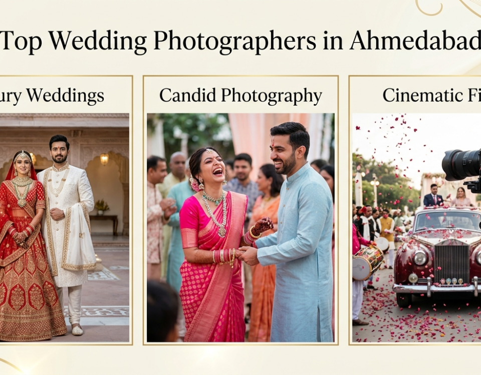 Wedding Photographers in Ahmedabad for Luxury Weddings, Candid Photography & Cinematic Films