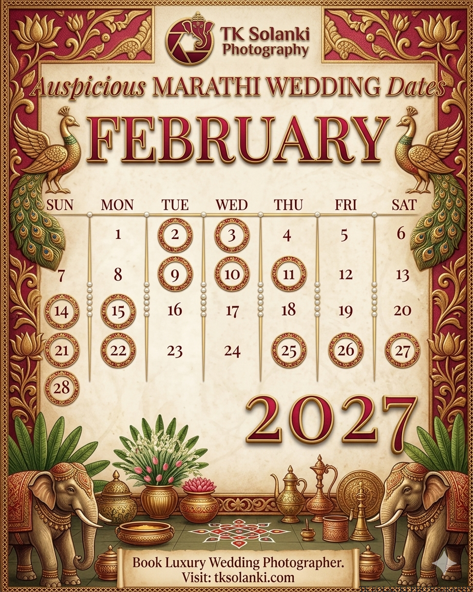 Marathi Marriage Dates In February 2027
