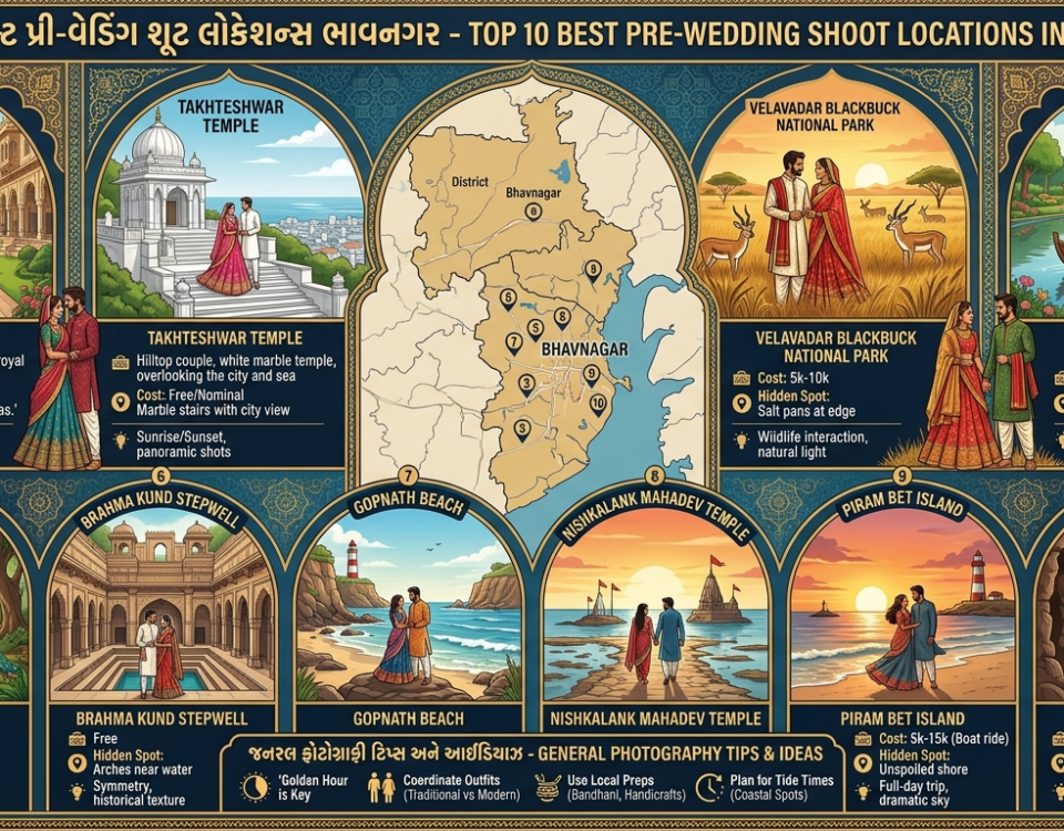 Top 20 Pre Wedding Shoot Locations in Bhavnagar (2026 Ultimate Guide for Couples)