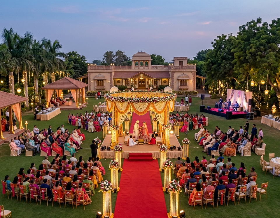 Farmhouse Wedding Venues in Ahmedabad for Luxury Destination Weddings & Private Celebrations