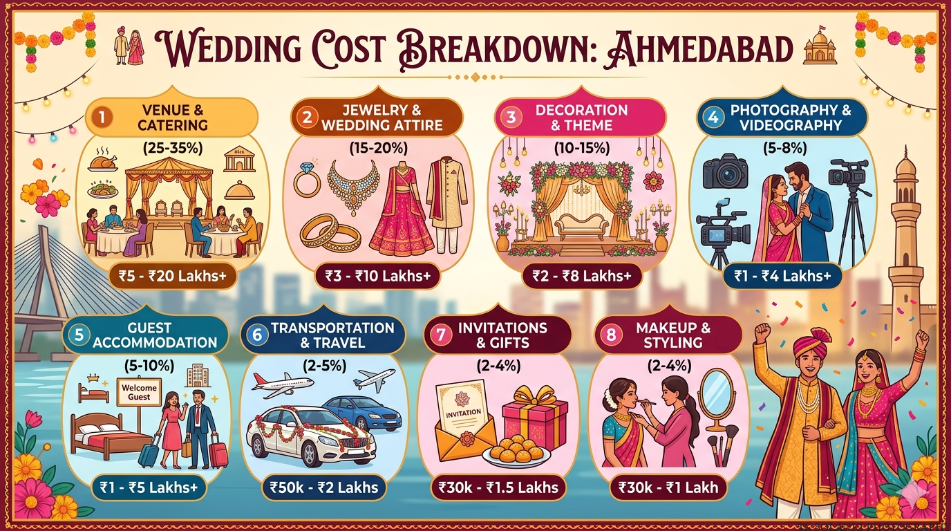 Wedding Cost Breakdown in Ahmedabad