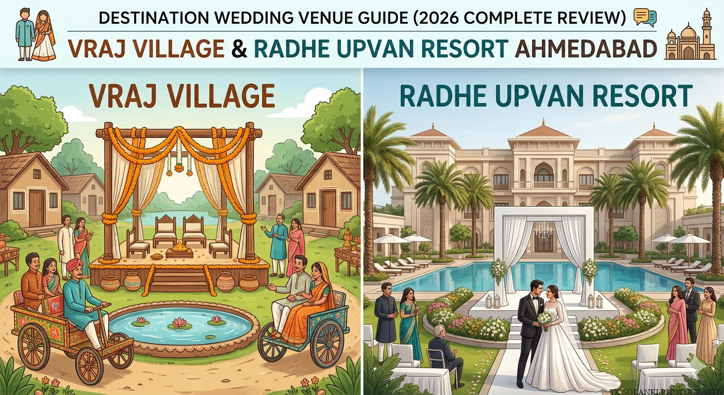Vraj Village & Radhe Upvan Resort Ahmedabad Destination Wedding Venue Guide (2026 Complete Review)