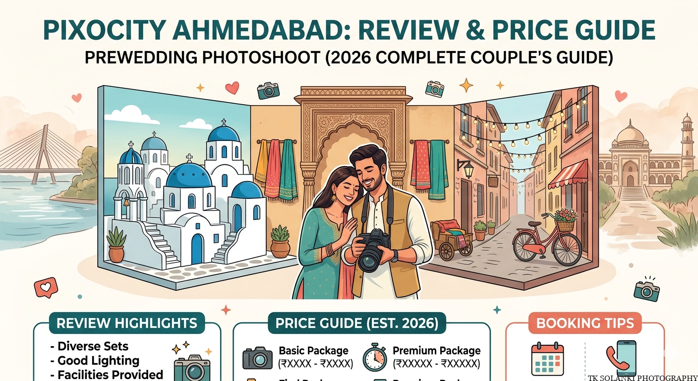 Pixocity Ahmedabad Review & Price Guide for Pre-wedding Photoshoot (2026 Complete Couple’s Guide)