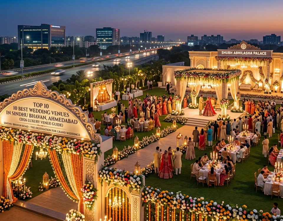Top 10 Best Wedding Venues in Sindhu Bhavan, Ahmedabad (2026 Luxury Venue Guide)