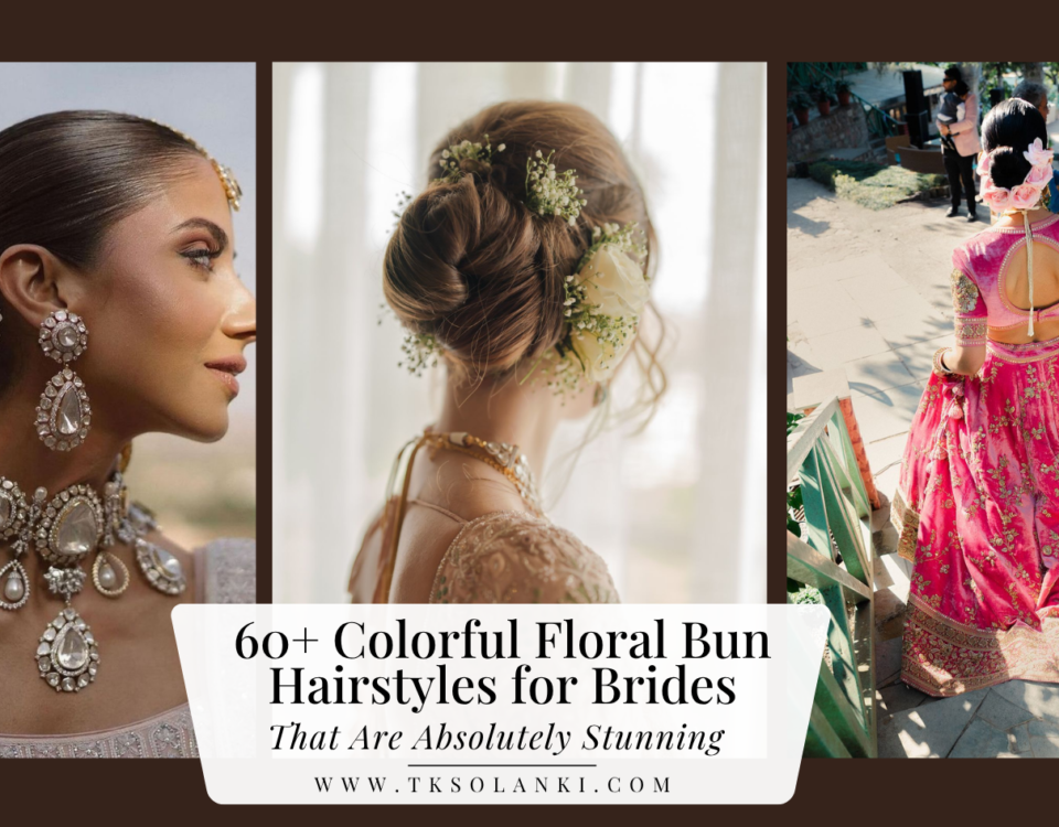 60+ Colorful Floral Bun Hairstyles for Brides That Are Absolutely Stunning