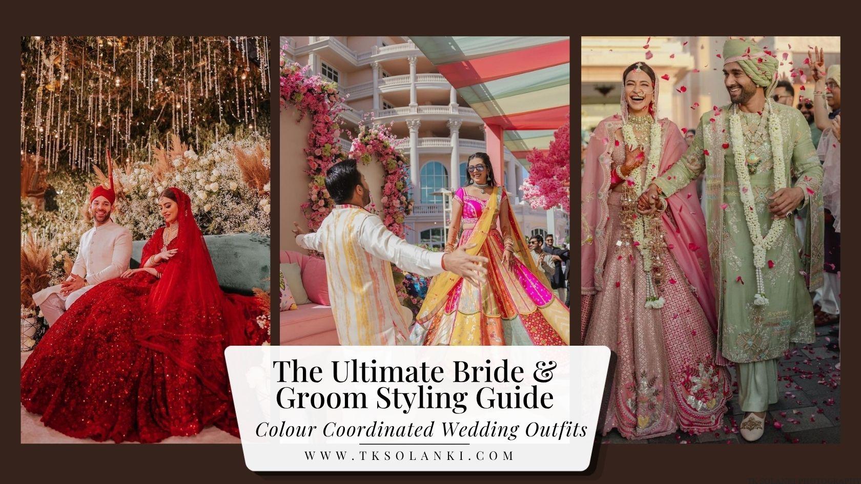 Colour Coordinated Wedding Outfits: The Ultimate Bride & Groom Styling Guide