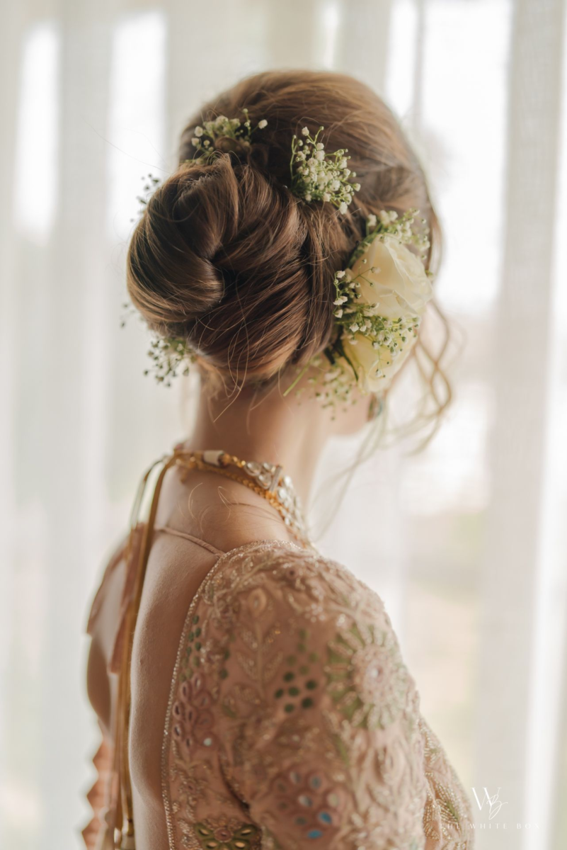 Soft Romantic Floral Buns