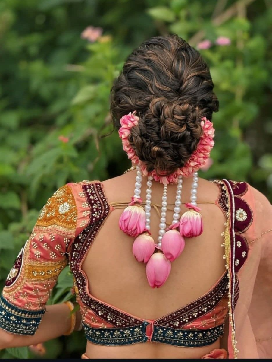 Hanging Lotus Floral Bun Designs