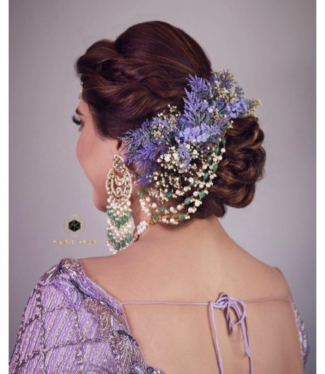 Lavender Floral Buns